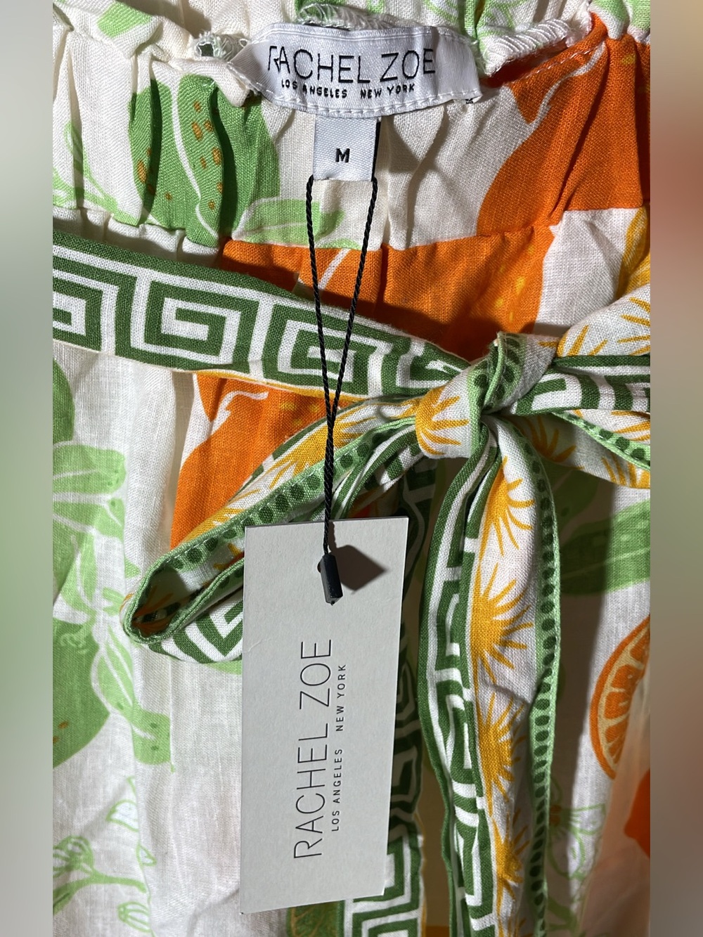 Rachel Zoe White Tank & Skirt Set with Orange Citrus Print - Picture 8 of 8